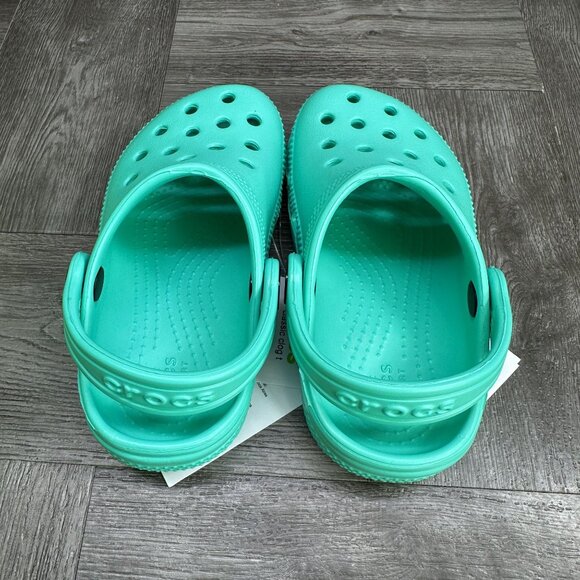 CROCS Classic Kids size 10 Lagoon Teal Clogs - Picture 7 of 9
